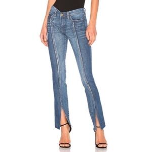BLANK NYC Split Seam Raw Hem Skinny Classique Jeans